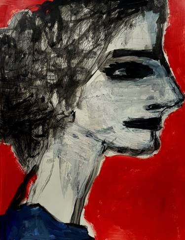 Print of Expressionism Portrait Paintings by Barbara Kroll
