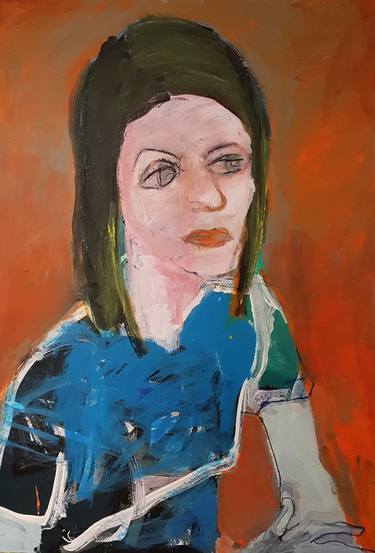 Original Expressionism Portrait Paintings by Barbara Kroll