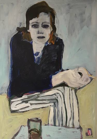 Original Expressionism Portrait Paintings by Barbara Kroll