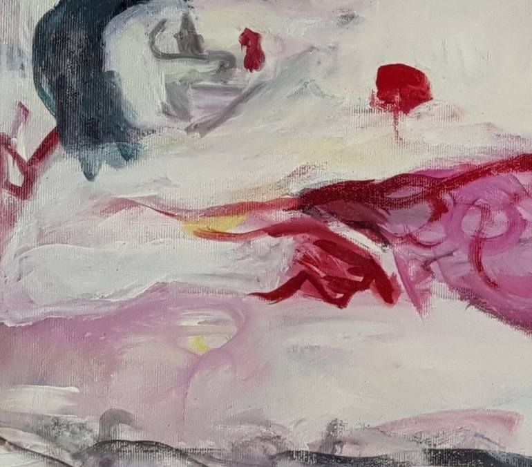 Original Expressionism Nude Painting by Barbara Kroll