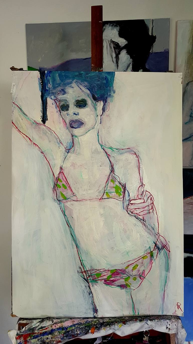 Original Expressionism Body Drawing by Barbara Kroll