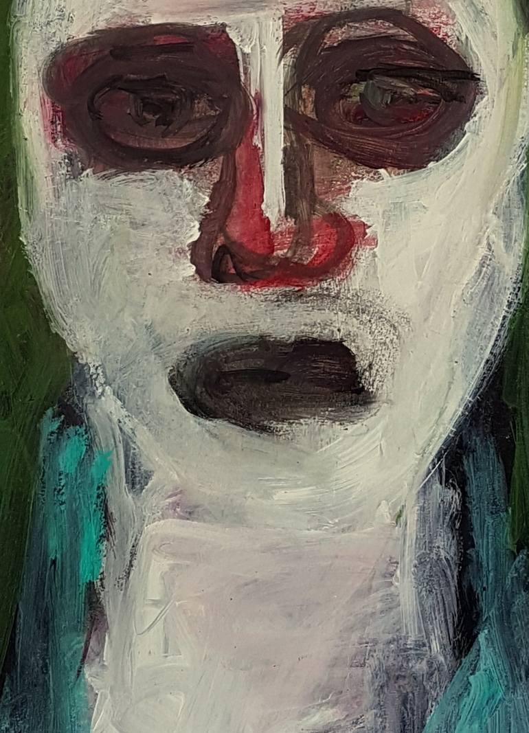 Original Expressionism Portrait Painting by Barbara Kroll