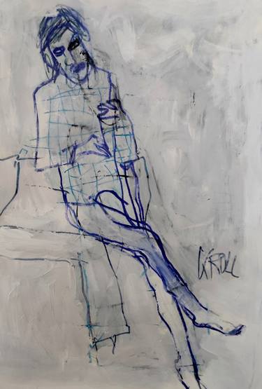 Seated Woman in Blue thumb
