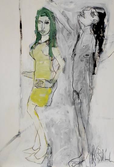 Print of Expressionism People Drawings by Barbara Kroll