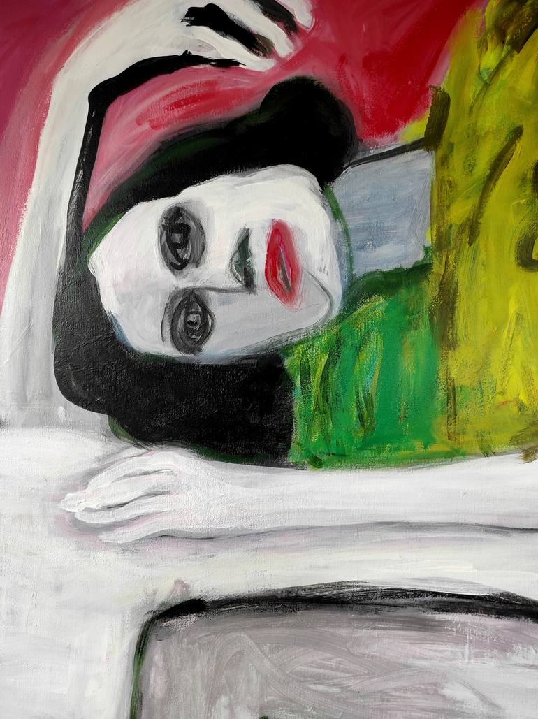 Original Expressionism Women Painting by Barbara Kroll