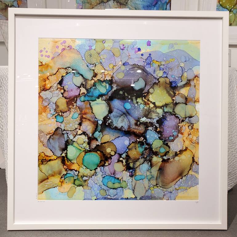 Original Abstract Water Painting by Sug Oshen
