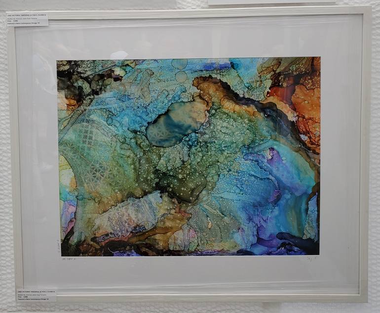 Original Abstract Water Painting by Sug Oshen
