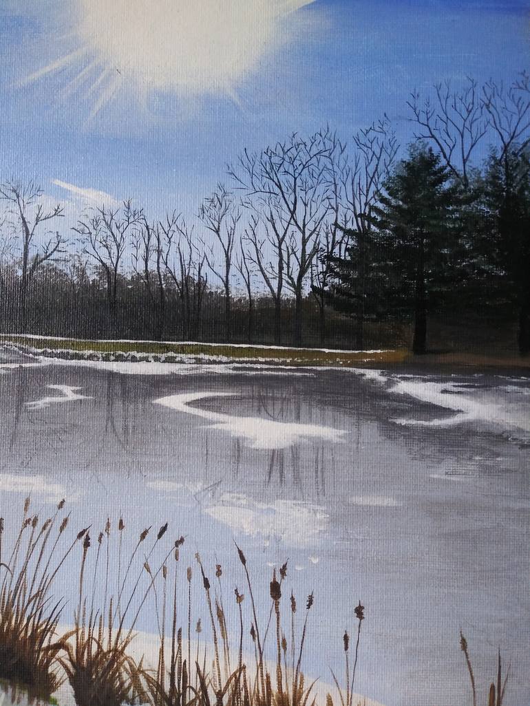 Original Photorealism Landscape Painting by Sherlyn Paine