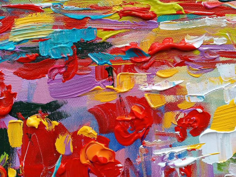 Original Abstract Expressionism Landscape Painting by Nataliia Shiriaeva