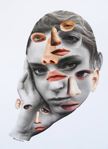 Original Portrait Collage by Heliya Refaei