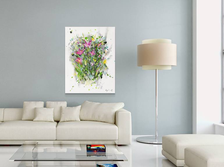 Original Fine Art Floral Painting by Bogdan Mihai