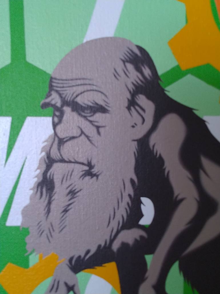 Original Pop Art Science/Technology Painting by Hirotaka Suzuki