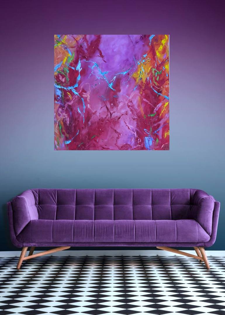 Original Abstract Expressionism Abstract Painting by Julia Tokar