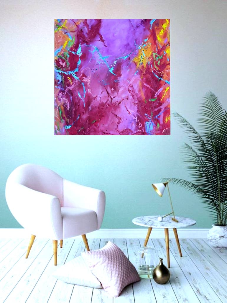 Original Abstract Expressionism Abstract Painting by Julia Tokar