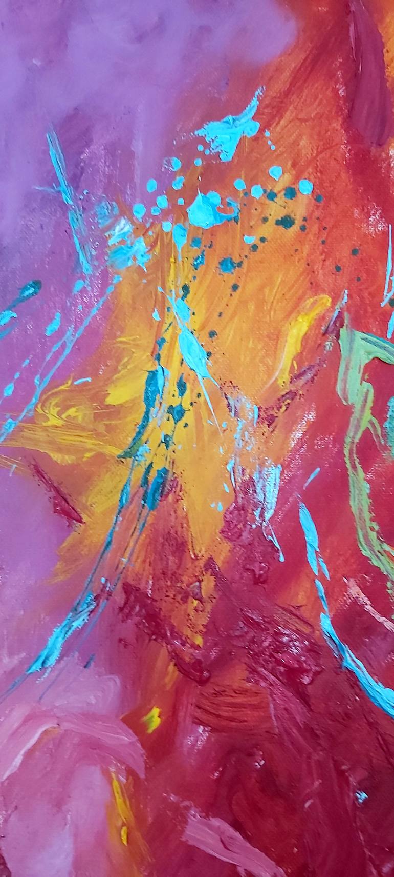 Original Abstract Expressionism Abstract Painting by Julia Tokar