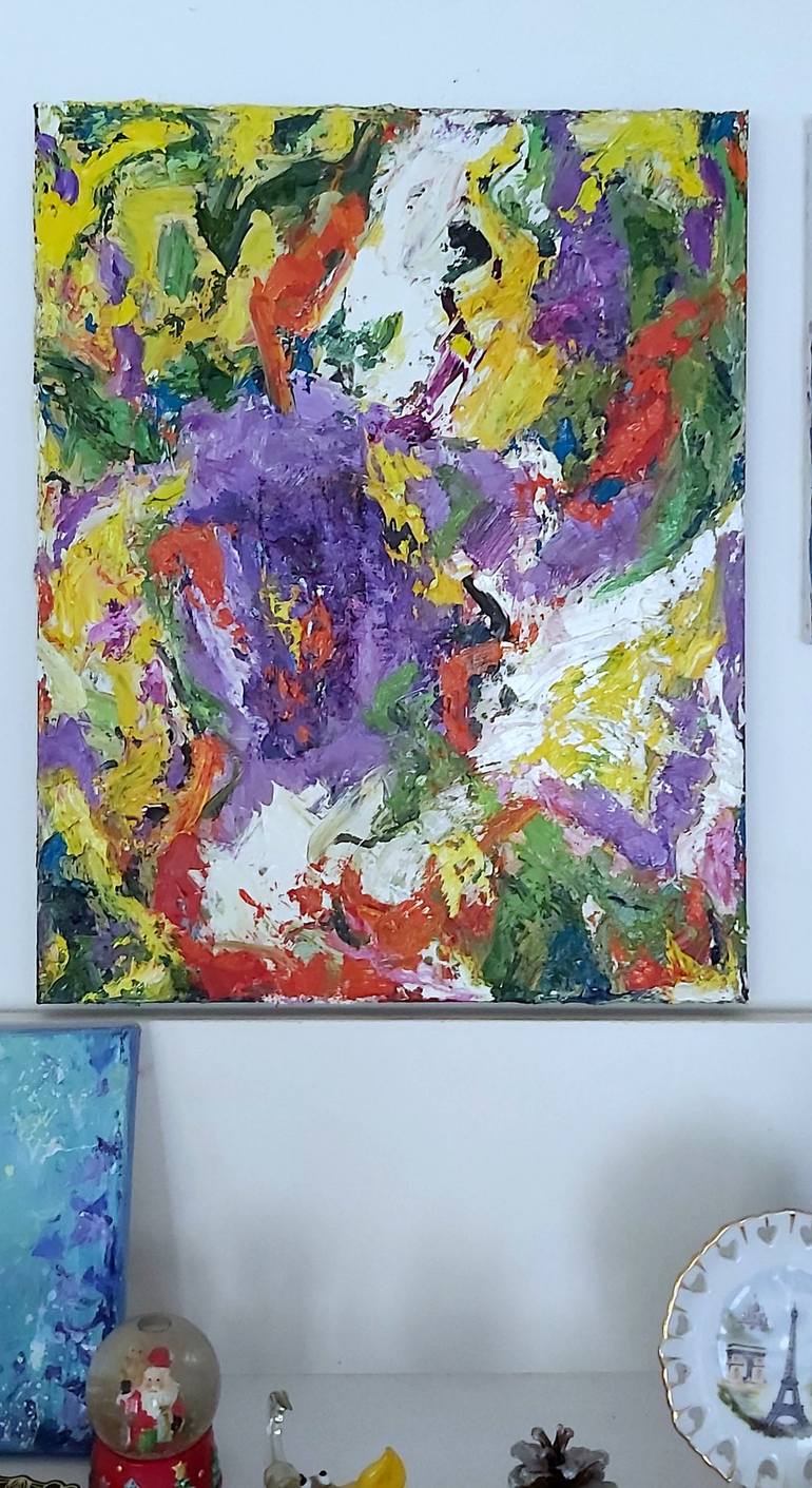 Original Abstract Expressionism Abstract Painting by Julia Tokar