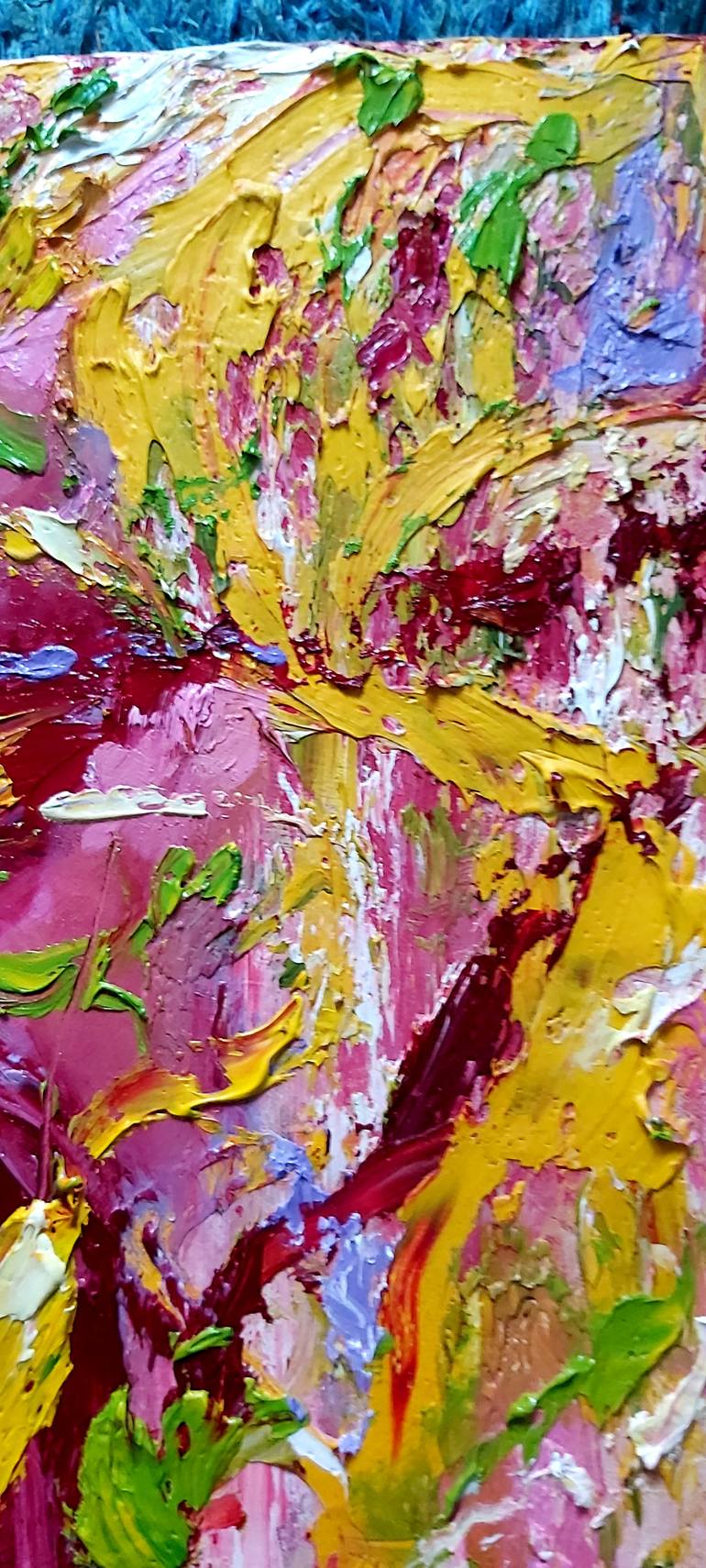 Original Abstract Expressionism Abstract Painting by Julia Tokar