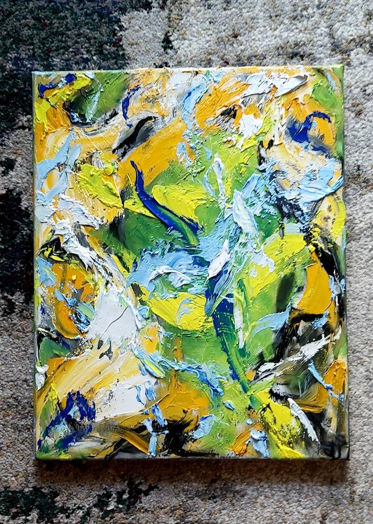 Original Abstract Expressionism Abstract Painting by Julia Tokar