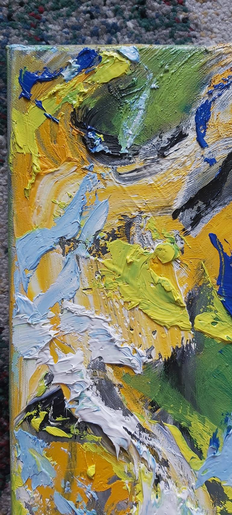 Original Abstract Expressionism Abstract Painting by Julia Tokar