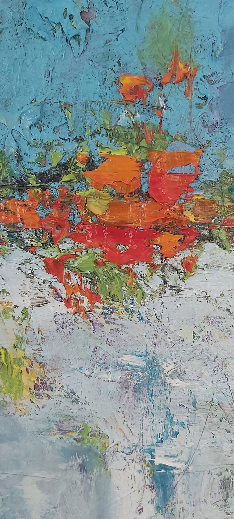 Original Abstract Expressionism Abstract Painting by Julia Tokar