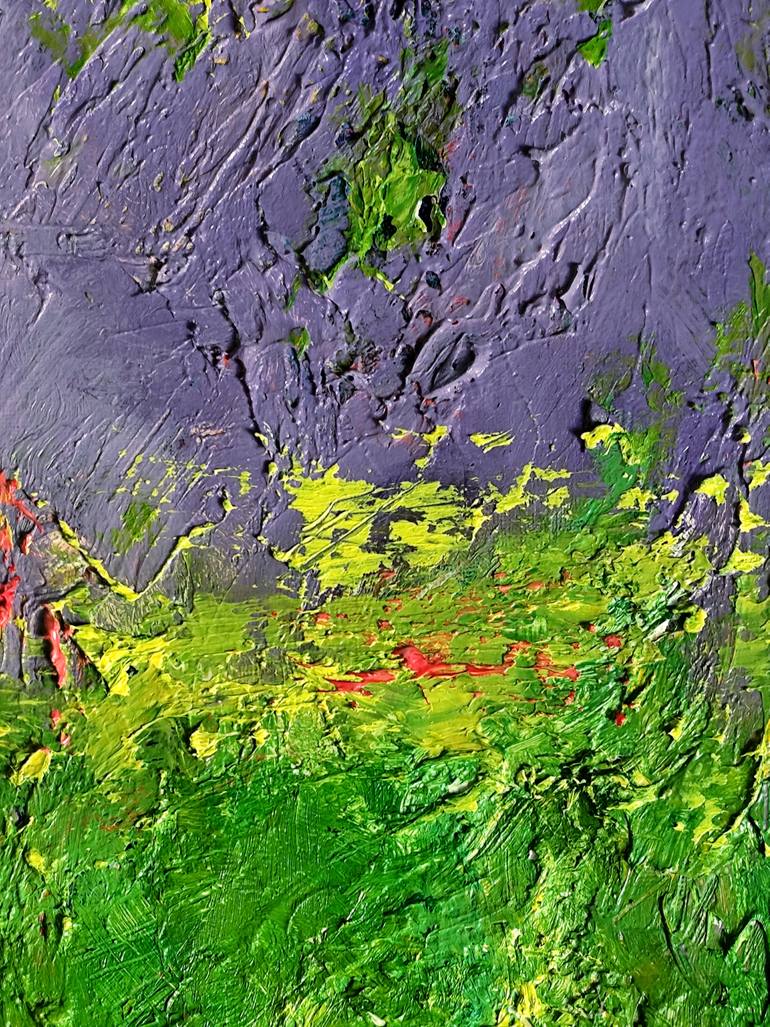 Original Abstract Expressionism Abstract Painting by Julia Tokar
