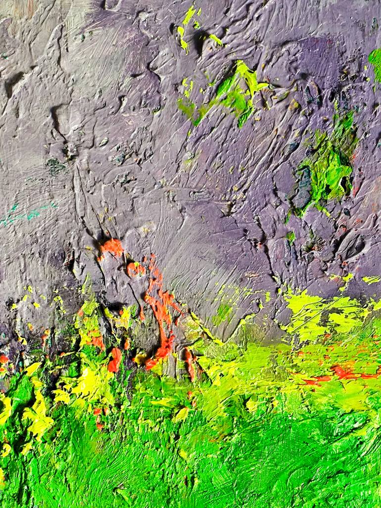 Original Abstract Expressionism Abstract Painting by Julia Tokar