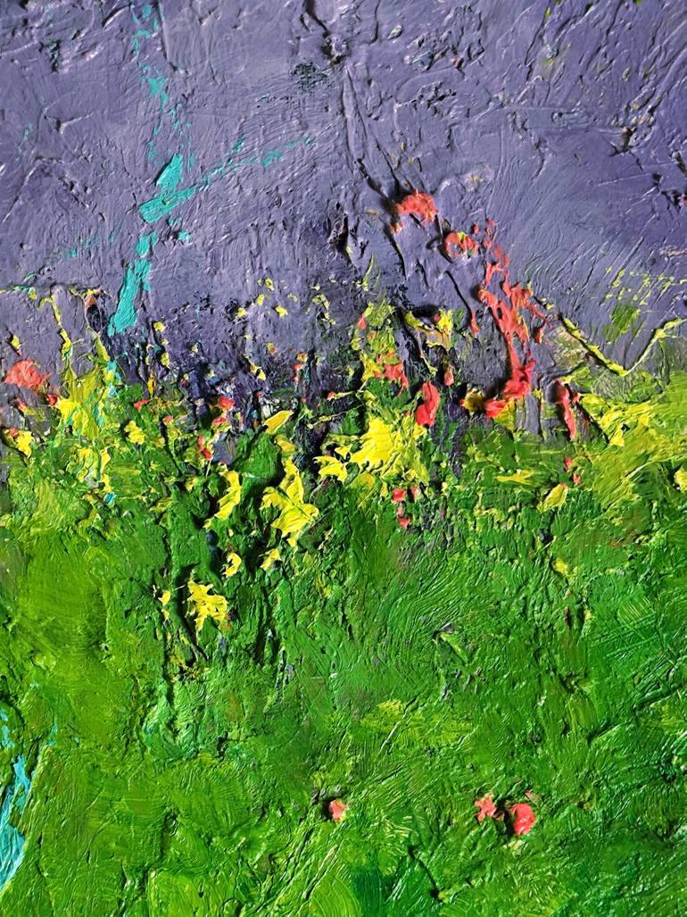 Original Abstract Expressionism Abstract Painting by Julia Tokar