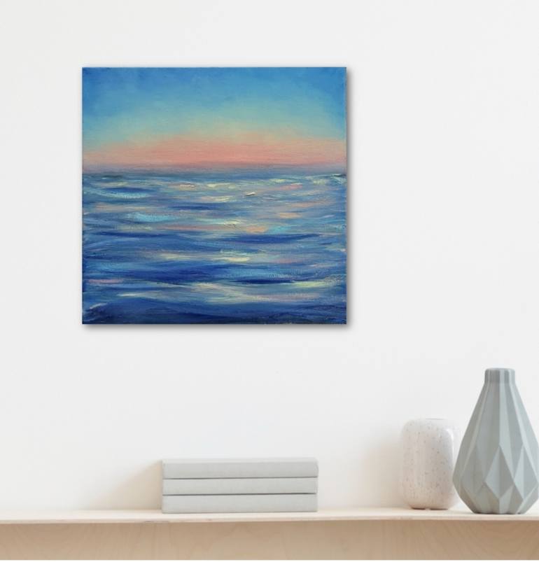 Original Impressionism Seascape Painting by Julia Tokar