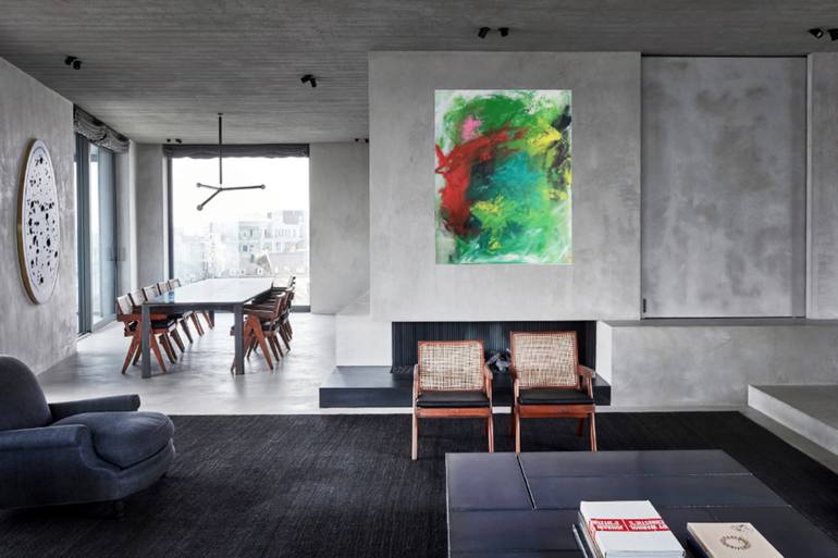 Original Abstract Expressionism Abstract Painting by Julia Tokar