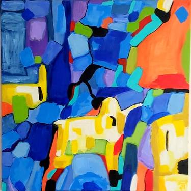 Original Abstract Expressionism Abstract Paintings by Julia Tokar