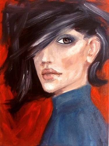 Print of Expressionism Portrait Paintings by Julia Tokar