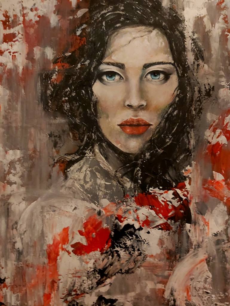 Original Figurative Portrait Painting by Julia Tokar