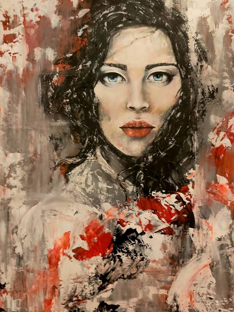 Original Figurative Portrait Painting by Julia Tokar