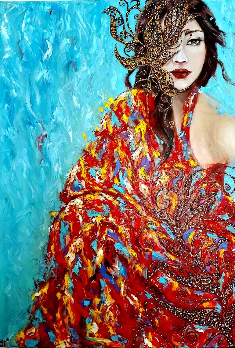 Print of Figurative Women Paintings by Julia Tokar