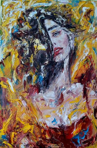 Print of Abstract Portrait Paintings by Julia Tokar