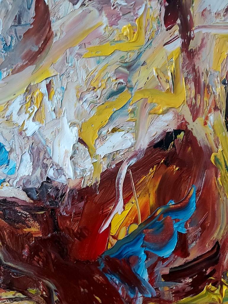 Original Abstract Portrait Painting by Julia Tokar