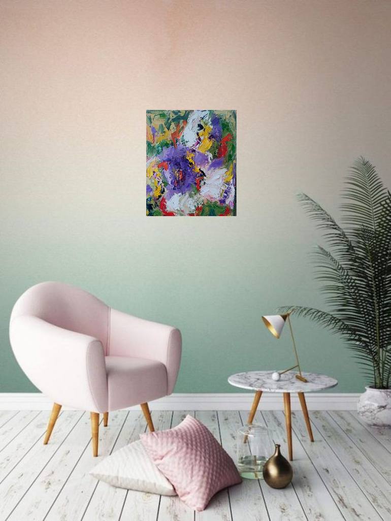 Original Abstract Expressionism Abstract Painting by Julia Tokar