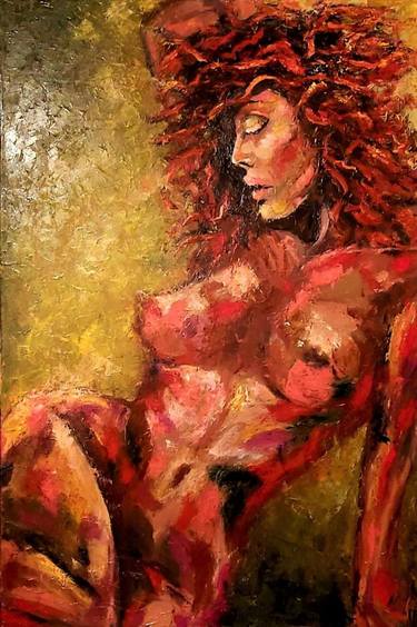 Original Figurative Erotic Paintings by Julia Tokar