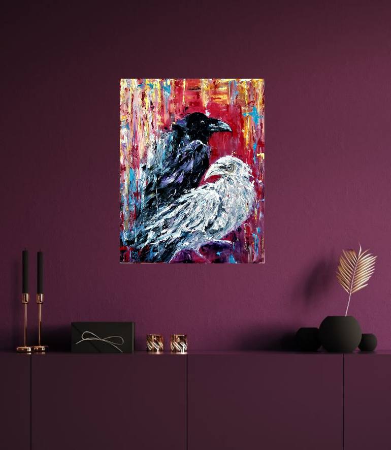 Original Expressionism Animal Painting by Julia Tokar