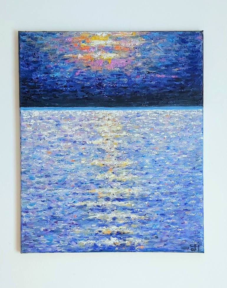 Original Fine Art Seascape Painting by Julia Tokar