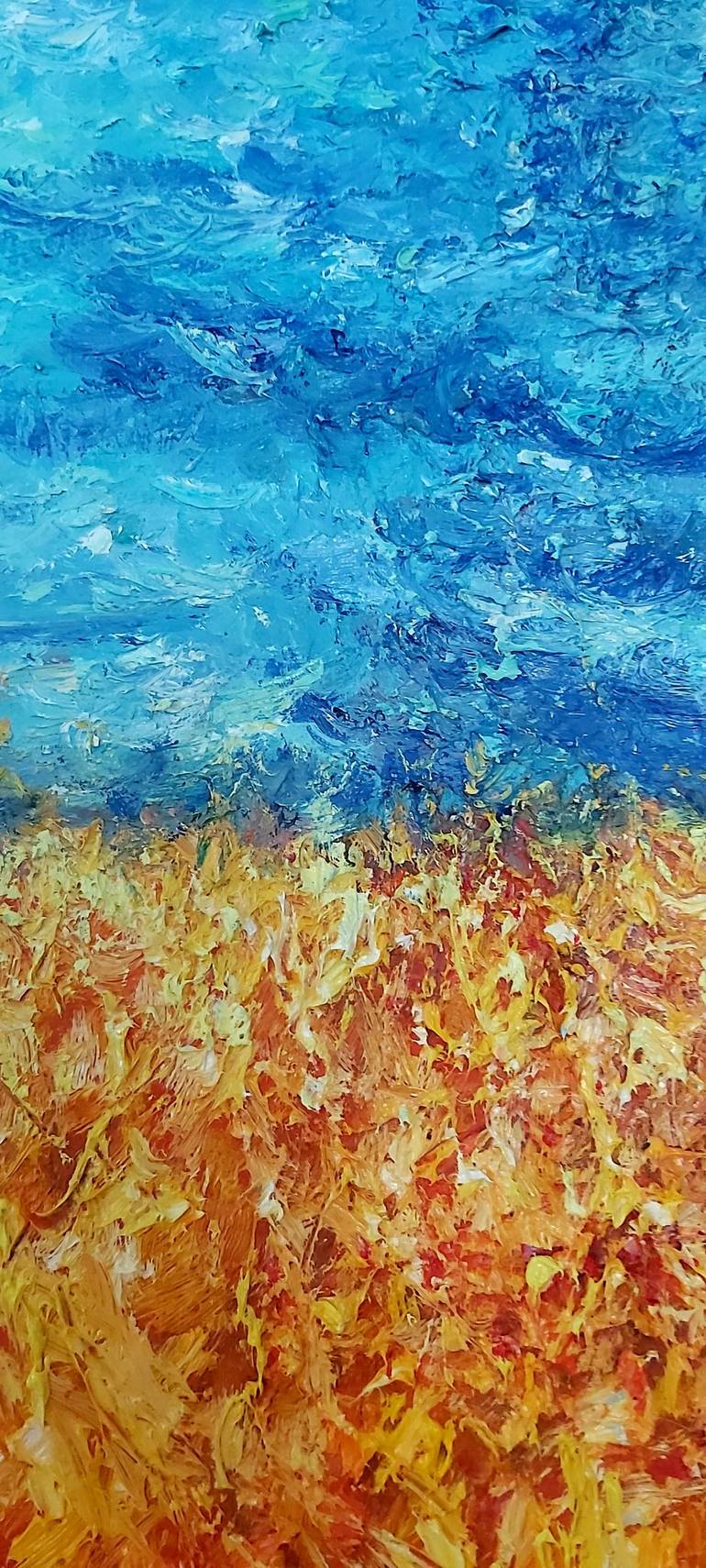 Original Expressionism Landscape Painting by Julia Tokar