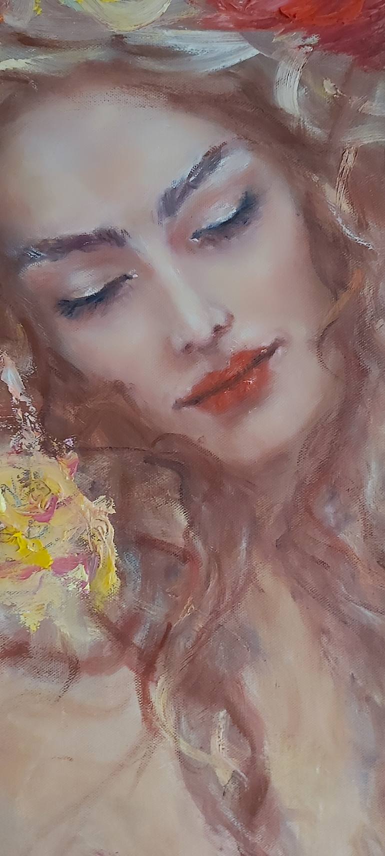 Original Figurative Erotic Painting by Julia Tokar