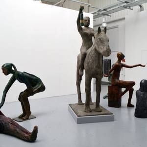 Group composition of sculptures
