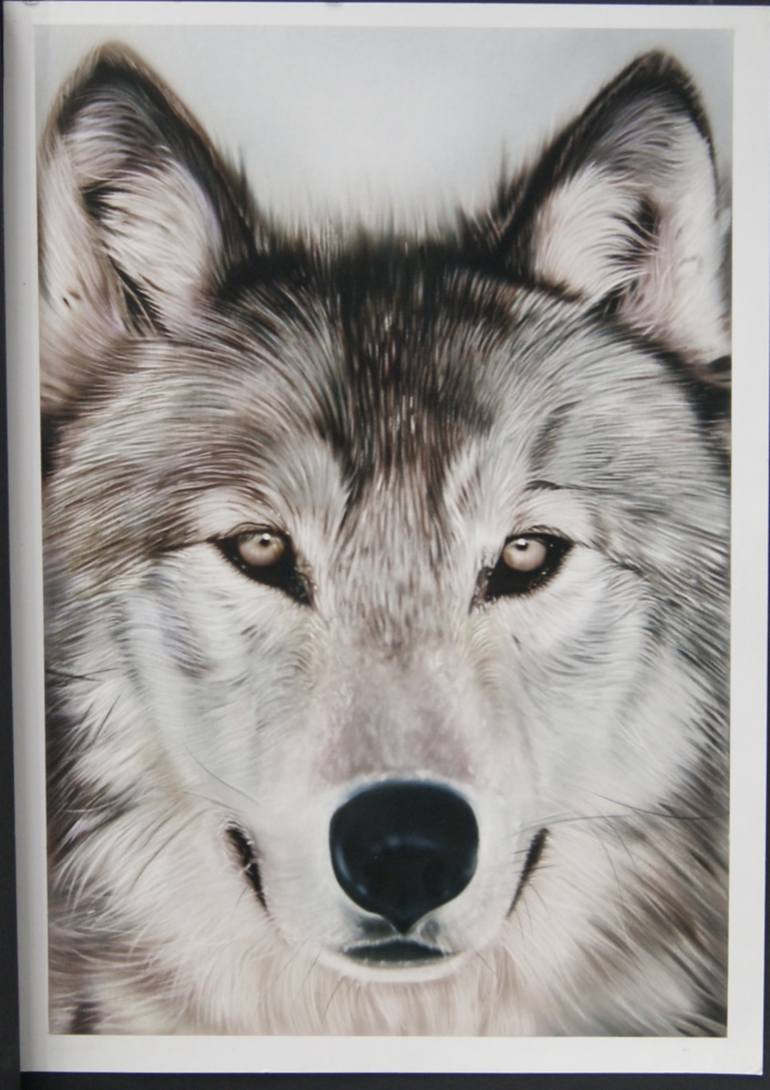 Wolf Painting by Adriano Ayerbe | Saatchi Art