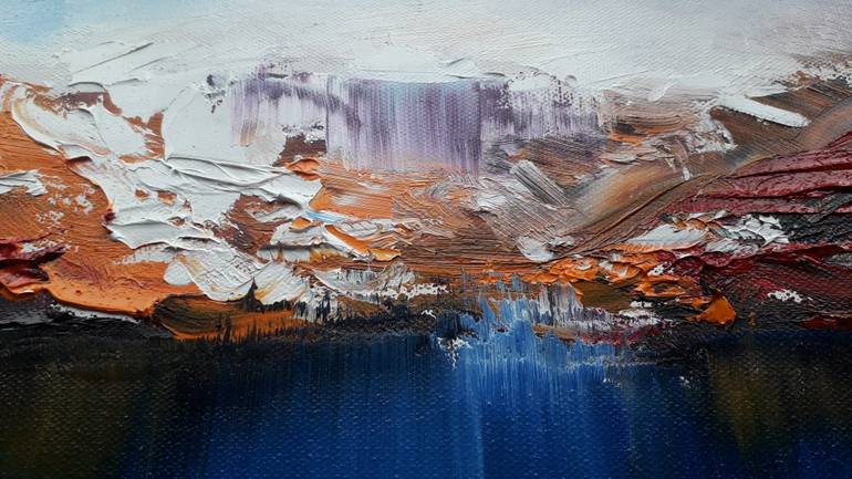 Original Abstract Landscape Painting by Luc Andrieux