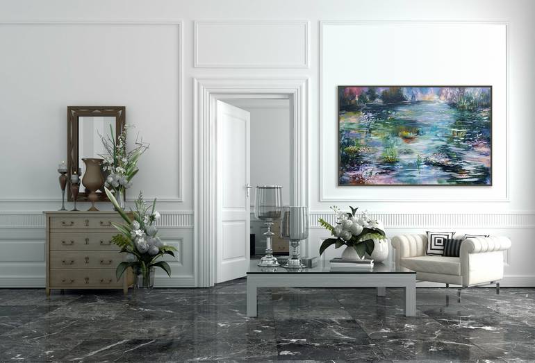 Original Abstract Painting by Luc Andrieux
