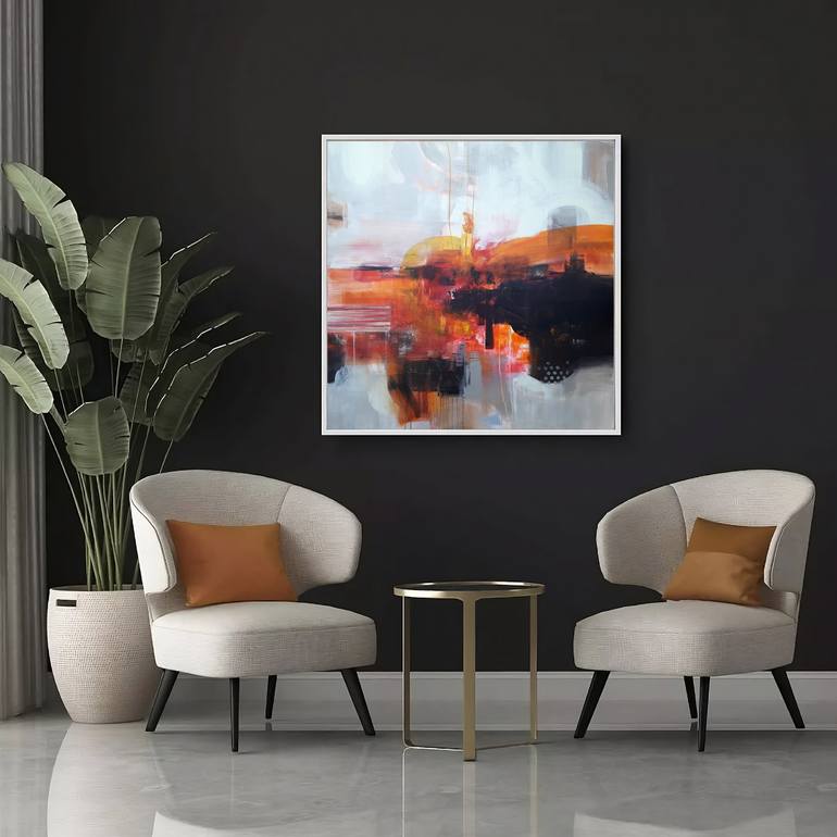 Original Abstract Painting by Luc Andrieux