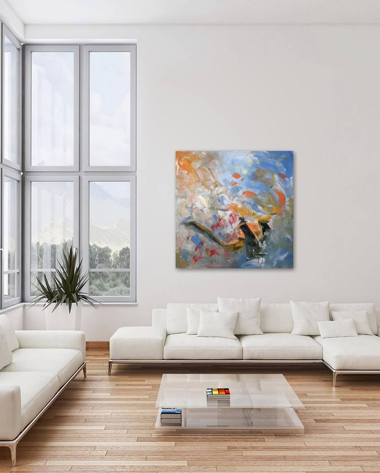 Original Abstract Painting by Luc Andrieux