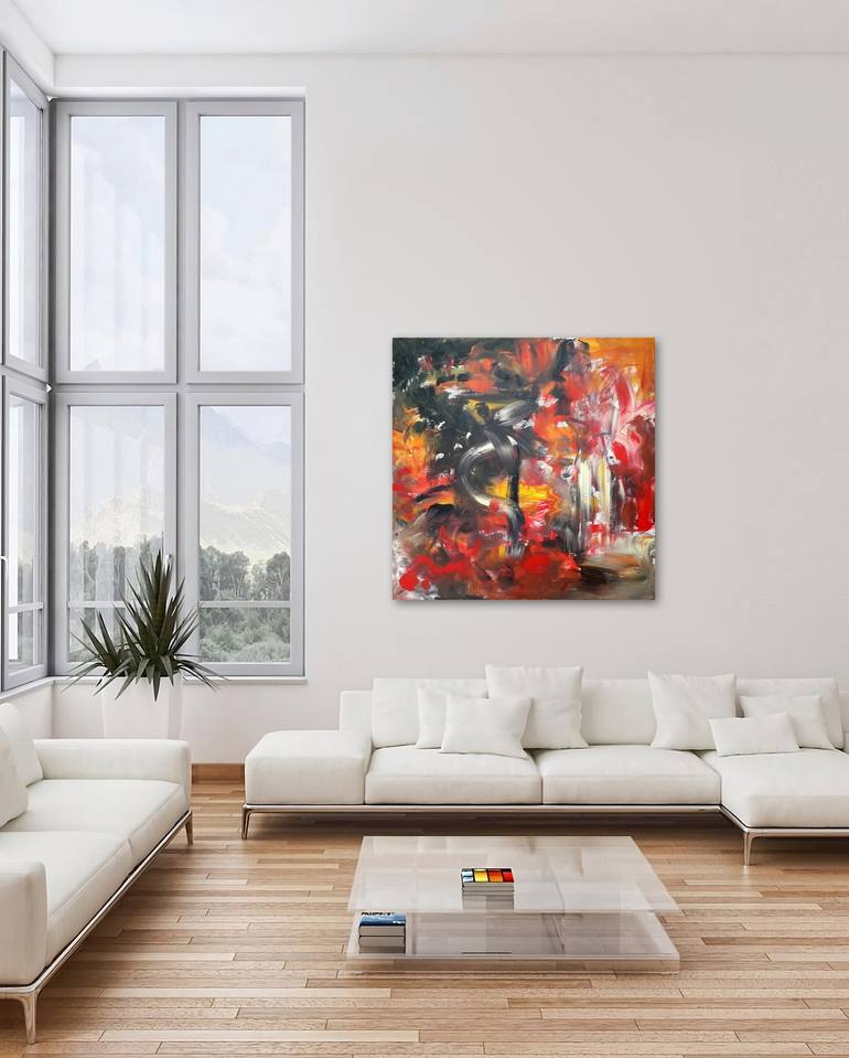 Original Abstract Painting by Luc Andrieux