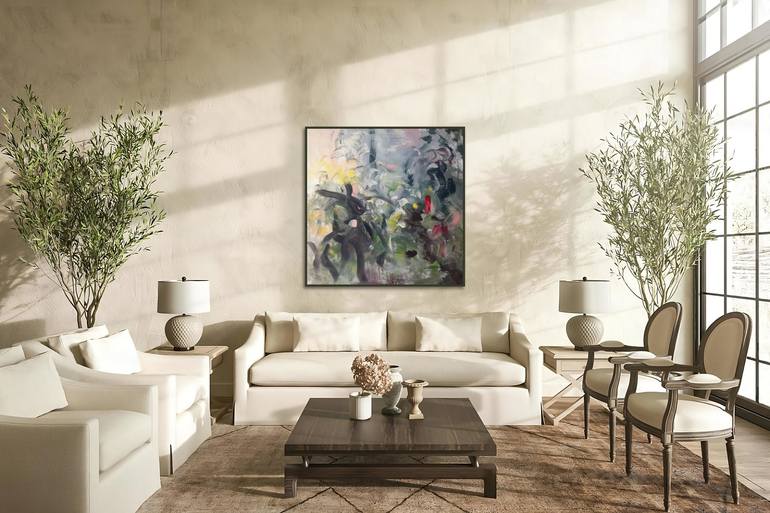Original Abstract Painting by Luc Andrieux
